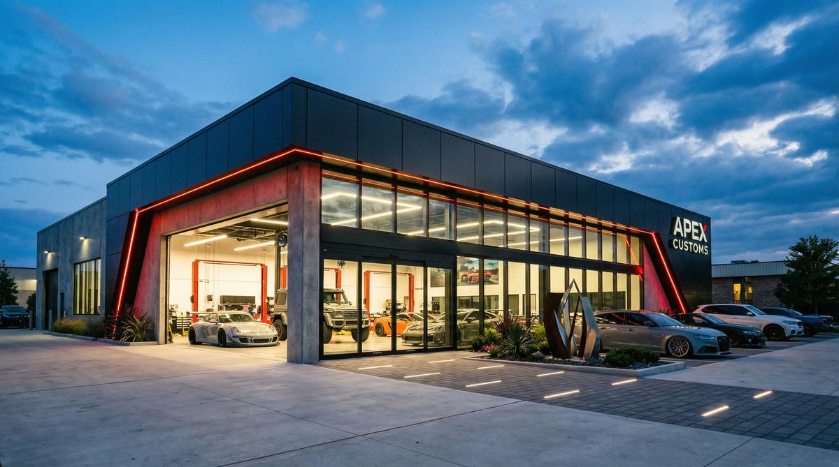 海角社区修车改装公司门店